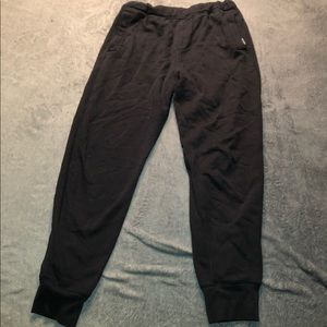 black joggers